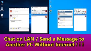 How to install and use LAN messenger  Send Message on LAN [upl. by Pablo8]