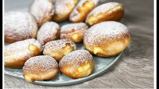 SI SCIOLGONO IN BOCCA RICETTA INFALLIBILE RICETTA SEMPLICE BOMBOLONI ALLA CREMA [upl. by Nimocks]