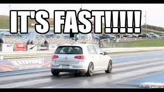 2017 MK7 GTI APR STAGE ONE DRAG RACING [upl. by Tayyebeb]