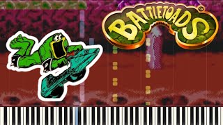 Battle Toads  Synthesia  Nes  Piano  Tutorial [upl. by Nnylatsirk179]