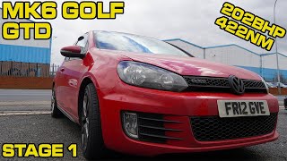 GOLF MK6 GTD STAGE 1 GOOD GAINS [upl. by Aigneis]