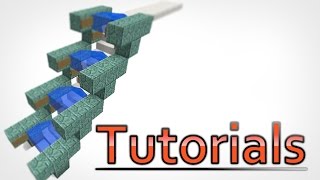 Minecraft Water Escalator Tutorial  NO REDSTONE [upl. by Bagger]