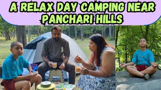 Vlog 60  🧘😌A Relaxed 🏕🍝 Day Camping and cooking near pancheri Hills⛰️🏔 [upl. by Nomyaw]