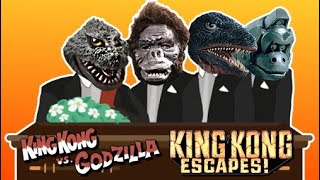 King Kong vs Godzilla 1962 amp King Kong Escapes  Coffin Dance Meme Song Cover [upl. by Nillad371]