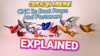 RC BOAT INSTRUCTIONAL VIDEO CNC Propellers Explained plus fasteners [upl. by Bonnibelle]