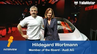 Interview Hildegard Wortmann  Member of the Board Audi AG  YallaMotor [upl. by Yelrehs]