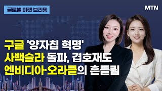 글로벌 마켓 브리핑 구글 양자칩 혁명 사백슬라 돌파 겹호재도 엔비디아·오라클의 흔들림  머니투데이방송 증시 증권 [upl. by Mehcanem357]