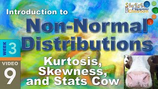 NonNormal Distribution in Statistics – Skewness and Kurtosis 39 [upl. by Ulrica686]