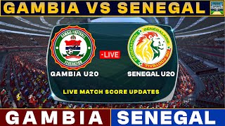 Gambia U20 Vs Senegal U20 Live Match Today  GAM Vs SEN Live Football Match 2024 [upl. by Mohun]