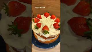 the classic victoria sponge cake buzybee bakers victoriasponge cake [upl. by Ramal]