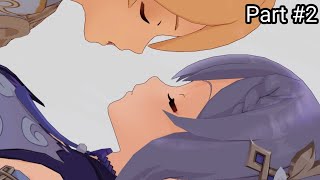 What people do in this situation Part 2 Aether x Keqing  MMD Genshin Impact Animation [upl. by Anahs65]