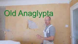 Stripping Old Anaglypta Wallpaper [upl. by Deina906]