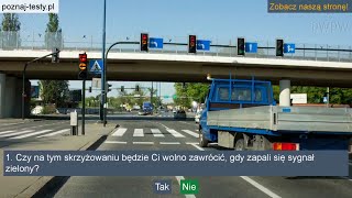 Czy na tym skrzyżowaniu będzie Ci wolno zawrócić gdy zapali się sygnał zielony [upl. by Kirkwood]