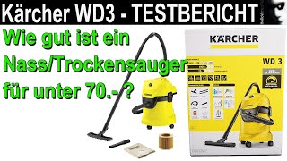 Kärcher WD 3 Testbericht  Wie gut ist ein Nass Trockensauger für unter 70 Euro [upl. by Middle453]