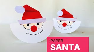 DIY Paper Santa Claus  Santa Craft Ideas  Santa Claus Making  Easy Christmas Crafts for Kids [upl. by Herold]