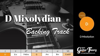 D Mixolydian Jam Track  Guitar Backing Track [upl. by Lehpar]