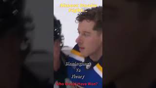 Fleury vs Binnington NHL Goalie Fights 🤩😱shorts NHL hockey fleury binnington [upl. by Vergil40]