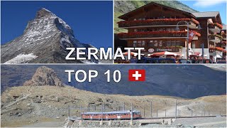 Zermatt Switzerland 10 THINGS TO DO Matterhorn Gorner Glacier Matterhorn Glacier Paradise [upl. by Tolland503]