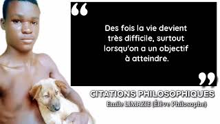 CITATIONS PHILOSOPHIQUES DE EMILE LIMAZIE [upl. by Legge192]