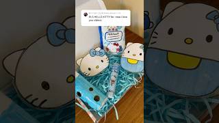 Packing hello kitty squishy orderfake comment what to do next👉packing craft shortshellokitty [upl. by Dadivitan]