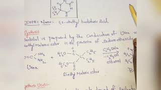 Synthesis of Barbital [upl. by Cirdec]