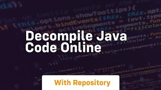 decompile java code online [upl. by Eimmas]