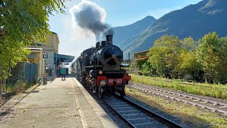 Treno storico Chivasso  Aosta 22 Ottobre 2023 [upl. by Sosthenna]