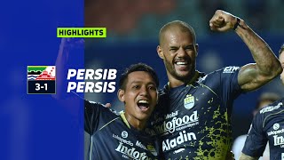 Persib Bandung VS Persis Solo  Highlights  BRI Liga 1 202324 [upl. by Aiksas732]