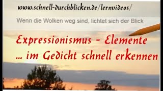 Expressionistische Motive im Gedicht erkennen [upl. by Nedrah]