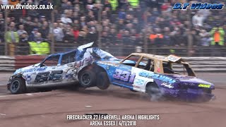 Firecracker 27  Farewell Arena Essex  Banger Racing  Highlights [upl. by Johna811]