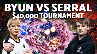 BYUN vs SERRAL  40000 Masters Coliseum Playoffs ZvT Bo7  StarCraft 2 [upl. by Lauber156]