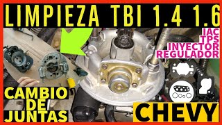 Limpieza De TBI 14 16Cambio de juntas Chevy TBI Cuerpo de aceleración Corsa Opel [upl. by Cyrie35]