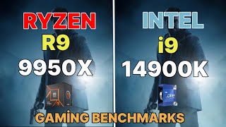 R9 9950X VS I9 14900K VS R9 7950X GAMING SYNTHETIC TEST AMD RYZEN 9950X NEW ZEN5 CPU  RTX 4090 [upl. by Alejandro]