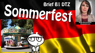 Brief B1 DTZ Sommerfest im Kindergarten [upl. by Wyn]