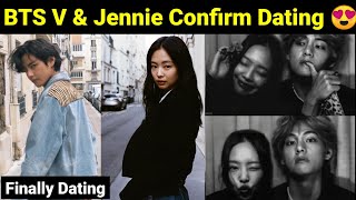 BTS V amp Jennie Confirm Dating 😍  Taennie Dating 100 Real [upl. by Gaulin]