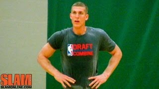 Mason Plumlee Brooklyn Nets 2013 NBA Draft Workout  7 Footer  Duke University Basketball [upl. by Francisco]