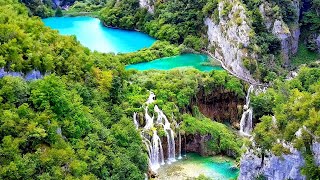 Croatias amazing PLITVICE Stunning view from drone [upl. by Htiduy]