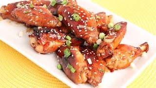 Baked Honey Teriyaki Wings Recipe  Laura Vitale  Laura in the Kitchen Episode 904 [upl. by Adnilemreh983]