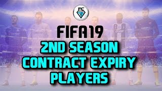 FIFA 19 2ND SEASON CONTRACT EXPIRY PLAYERS [upl. by Nnaillij]