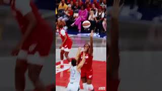 🔥 Kelsey Plum for 3  Indiana Fever vs Las Vegas Aces WNBA basketball shorts short wnba [upl. by Ailana]