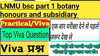 viva questions for botany honours ampsubsidiary [upl. by Arehsat]