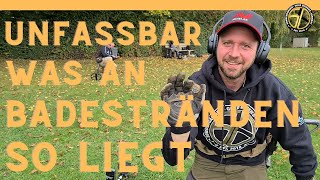 Gold Diggers Germany  Sondeln am Badesee Minelab unsere funde seht selbst [upl. by Nosredneh]