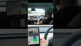 Auto Lane Change  Tesla Autopilot [upl. by Brie]