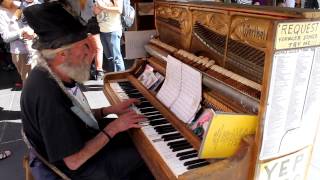 Terry Yepits a Busker piano man in Melbourne [upl. by Nolie]