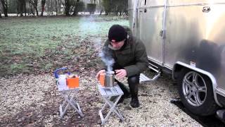 BioLite CampStove  Tea and Texting Powered by Pinecones UK Review [upl. by Eca]