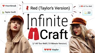 How To Get Red Taylors Version In Infinite Craft 🧣❤️🕯️ nealfun [upl. by Annoved]