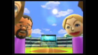 Wii Sports  Baseball  Reaching Pro Level [upl. by Ardnasyl]