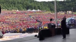 Crowd Of 45000 Goes WILD For President Trump Chants USA  2017 Boy Scout Jamboree [upl. by Adria]