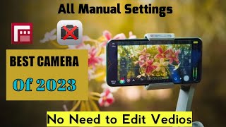 Filmic pro tutorialfilmic pro cinematic vediobest camera app of 2023cinematic camera settings [upl. by Nett]