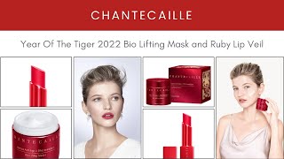 Chantecaille Year Of The Tiger Bio Lifting Mask and Ruby Lip Veil [upl. by Joella382]